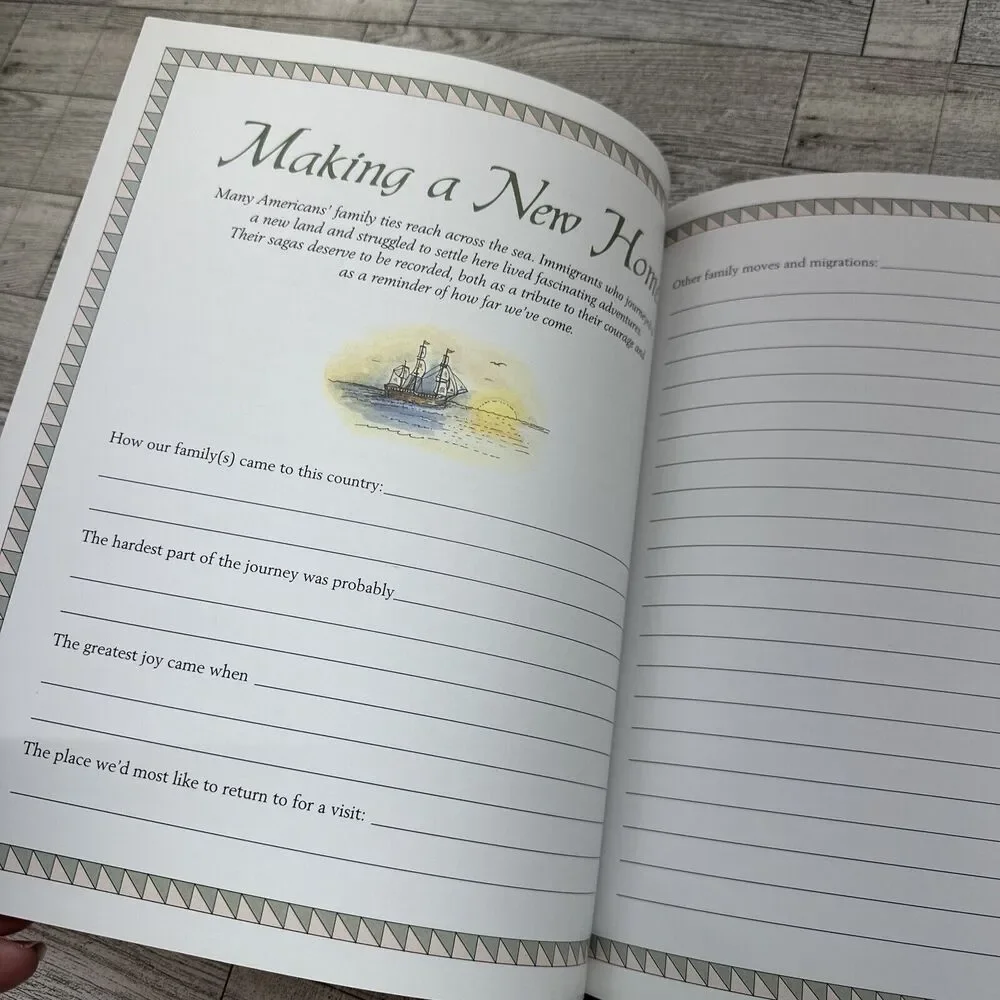 Our Family Tree A Keepsake Book Genealogy History Memory Record Book New Seasons
